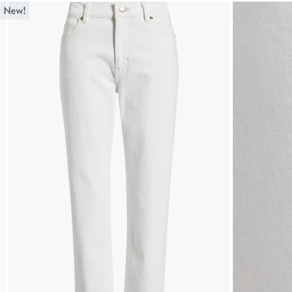 Frame Denim Women's Cream Straight Leg Jeans - Picture 5 of 5